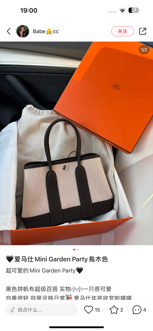 Hermes Bag Garden Party Mini